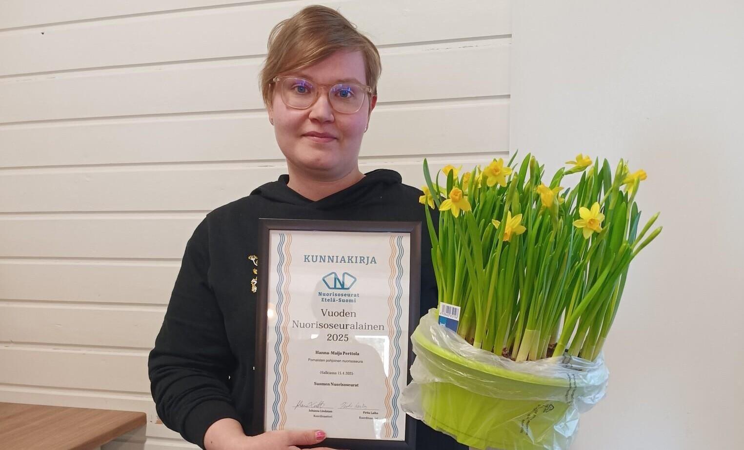 Hanna-Maija Perttola on valittu Etelä-Suomen vuoden nuorisoseuralaiseksi 2025